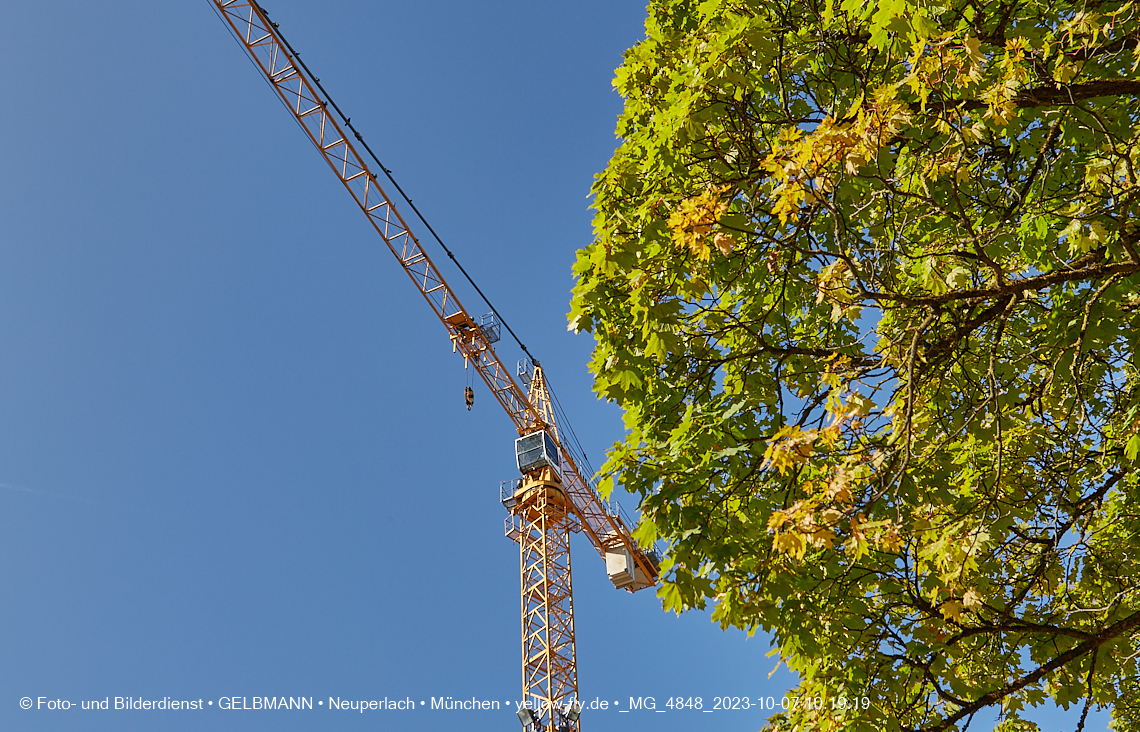 07.10.2023 - Baustelle Maikäfersiedlung in Berg am Laim und Neuperlach