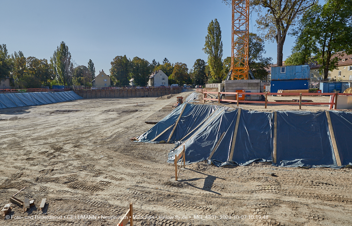 07.10.2023 - Baustelle Maikäfersiedlung in Berg am Laim und Neuperlach