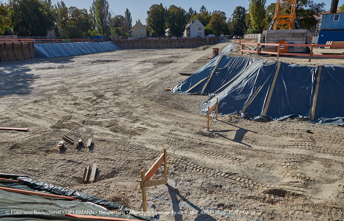 07.10.2023 - Baustelle Maikäfersiedlung in Berg am Laim und Neuperlach