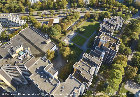 13.10.2023 - Karl-Marx-Ring 52-62 und Marx-Zentrum mit Umgebung in Neuperlach
