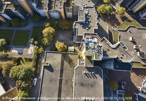 13.10.2023 - Karl-Marx-Ring 52-62 und Marx-Zentrum mit Umgebung in Neuperlach