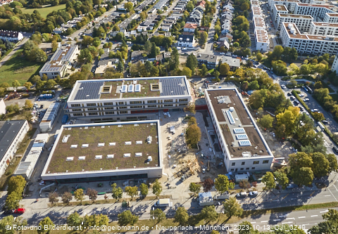 13.10.2023 - Karl-Marx-Ring 52-62 und Marx-Zentrum mit Umgebung in Neuperlach