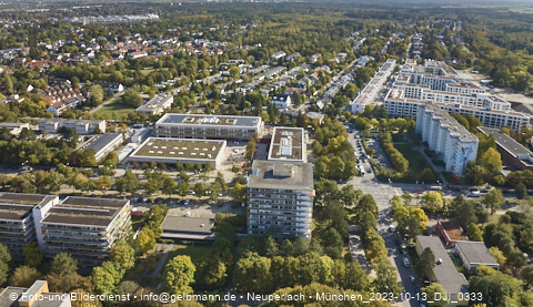 13.10.2023 - Karl-Marx-Ring 52-62 und Marx-Zentrum mit Umgebung in Neuperlach