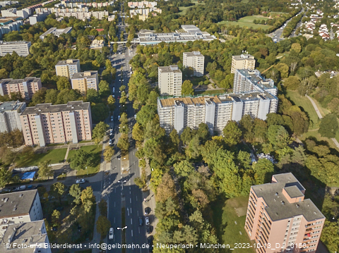 13.10.2023 - Baustelle Karl-Marx-Ring 11-21 in Neuperlach