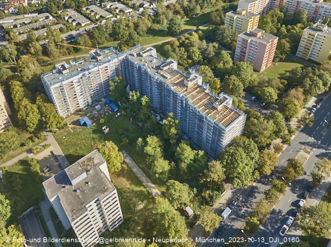 13.10.2023 - Baustelle Karl-Marx-Ring 11-21 in Neuperlach