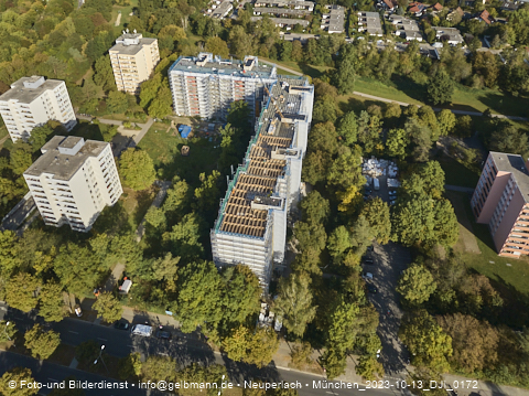 13.10.2023 - Baustelle Karl-Marx-Ring 11-21 in Neuperlach