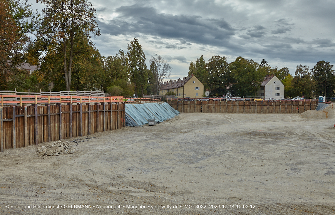 14.10.2023 - Baustelle Maikäfersiedlung in Berg am Laim und Neuperlach