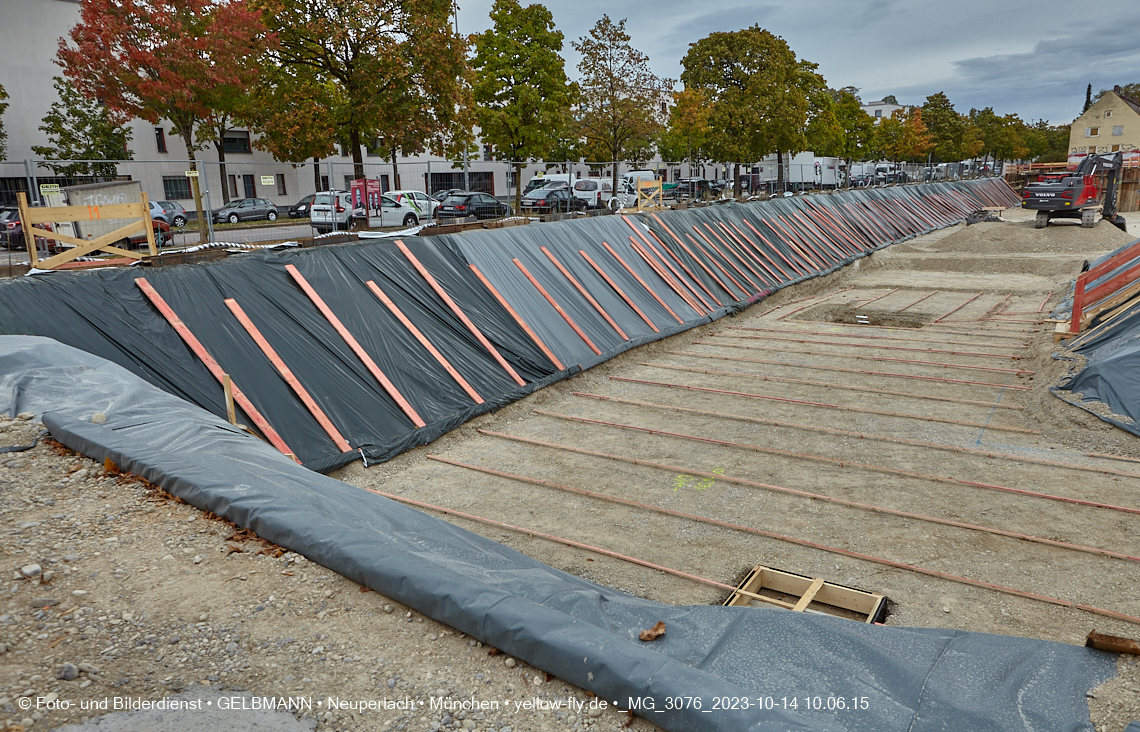 14.10.2023 - Baustelle Maikäfersiedlung in Berg am Laim und Neuperlach