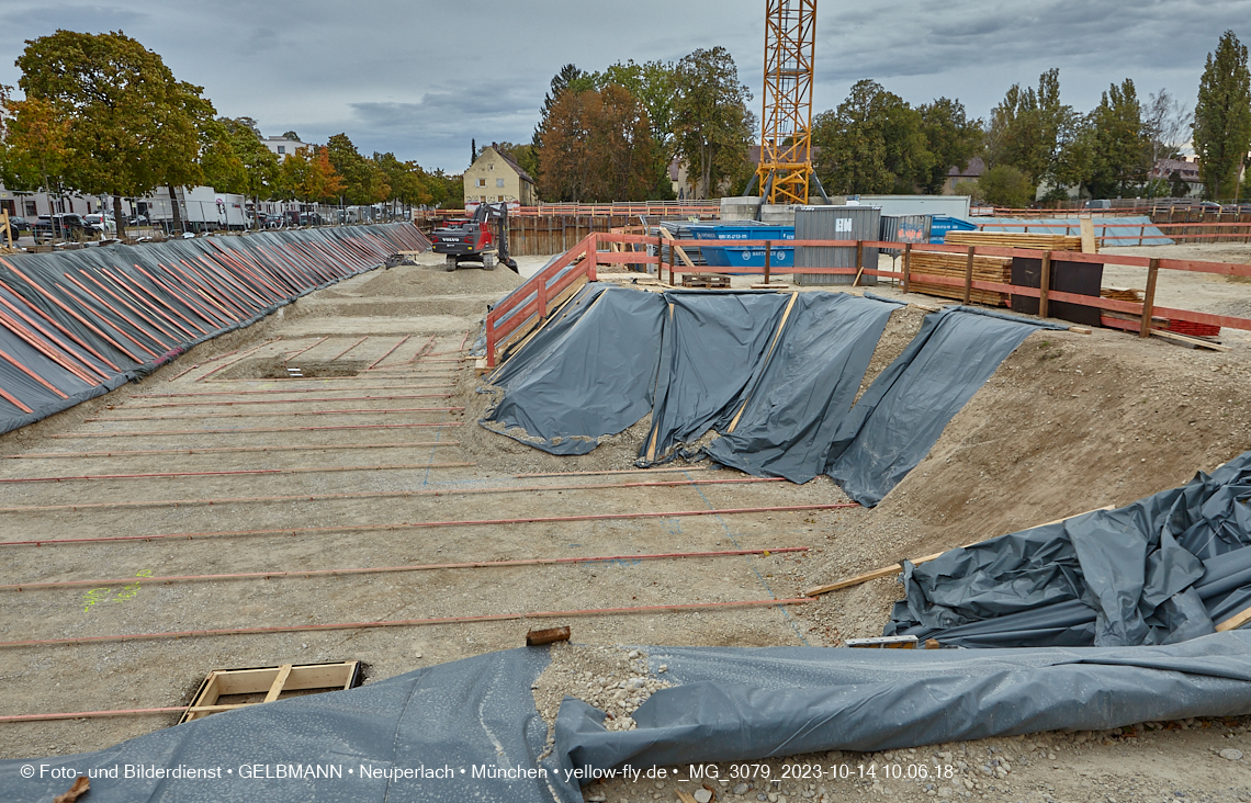 14.10.2023 - Baustelle Maikäfersiedlung in Berg am Laim und Neuperlach