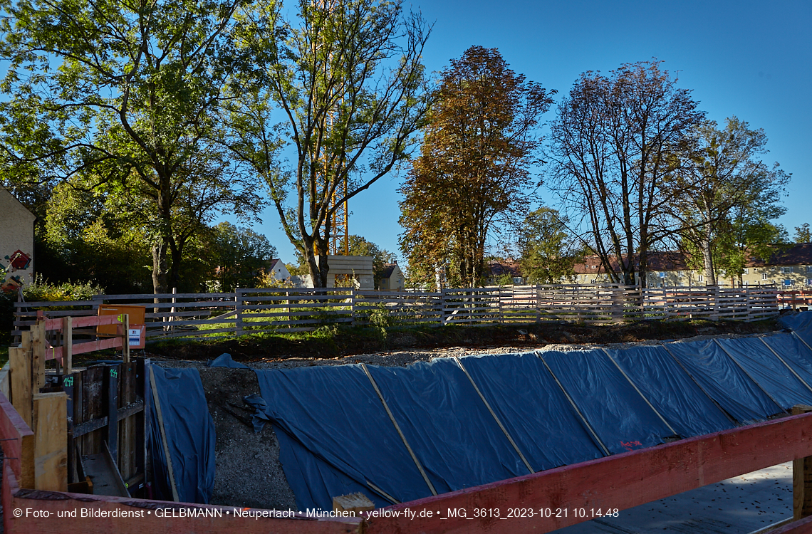 21.10.2023 - Baustelle Maikäfersiedlung in Berg am Laim und Neuperlach
