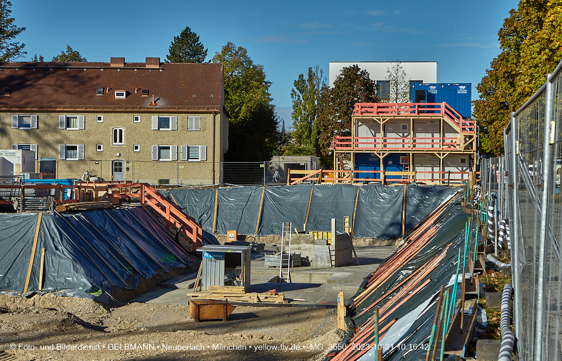 21.10.2023 - Baustelle Maikäfersiedlung in Berg am Laim und Neuperlach