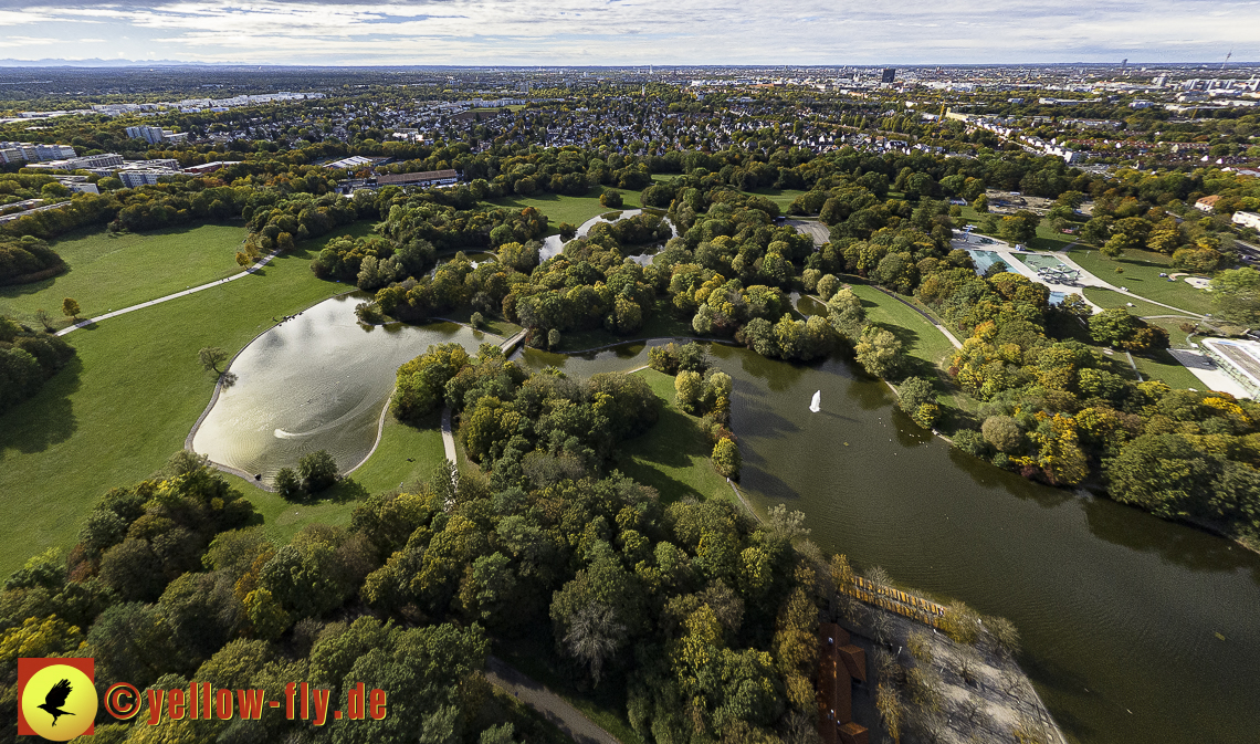 25.10.2023 - der Ostpark mit See und Biergarten