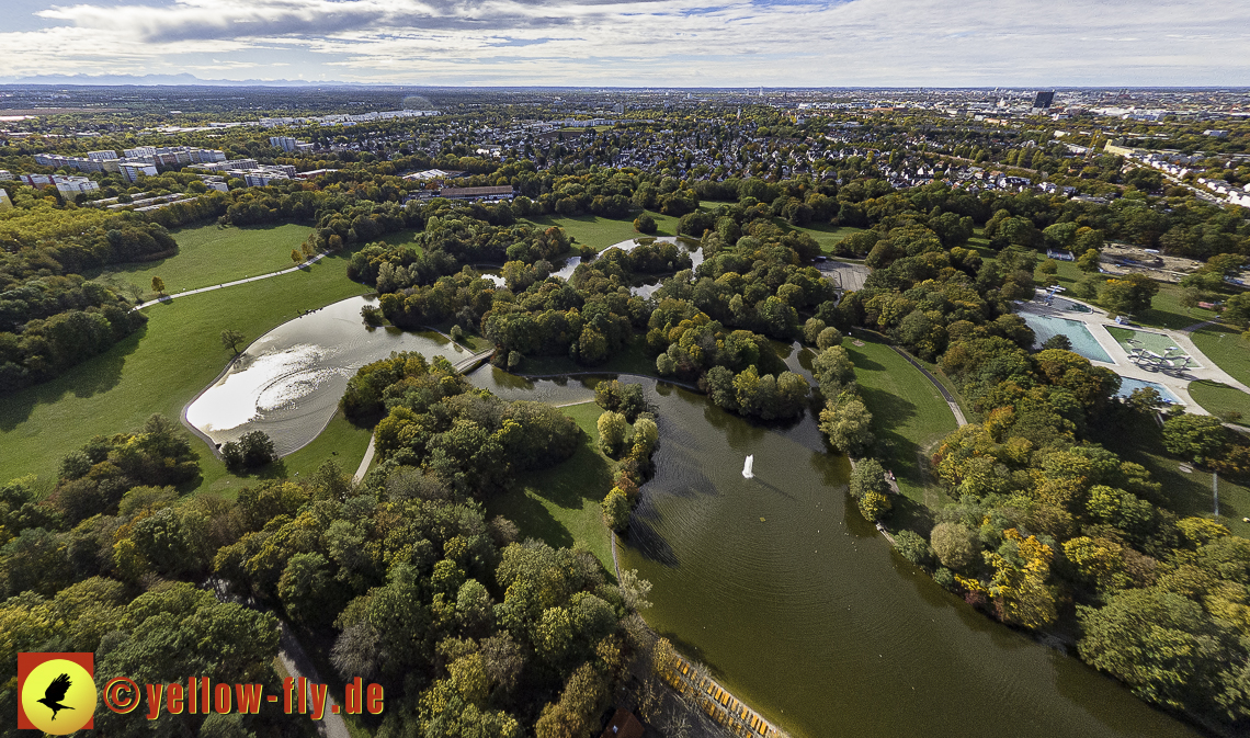 25.10.2023 - der Ostpark mit See und Biergarten