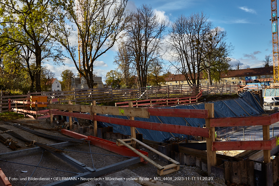 11.11.2023 - Baustelle Maikäfersiedlung in Berg am Laim und Neuperlach