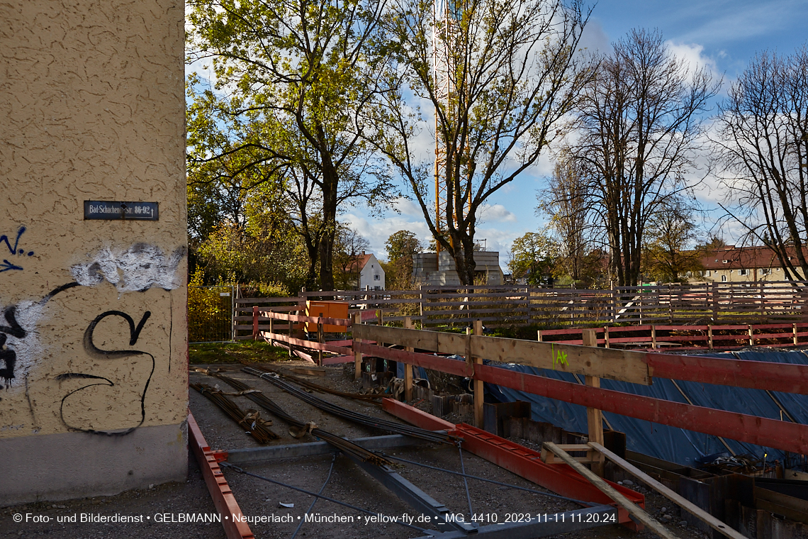 11.11.2023 - Baustelle Maikäfersiedlung in Berg am Laim und Neuperlach