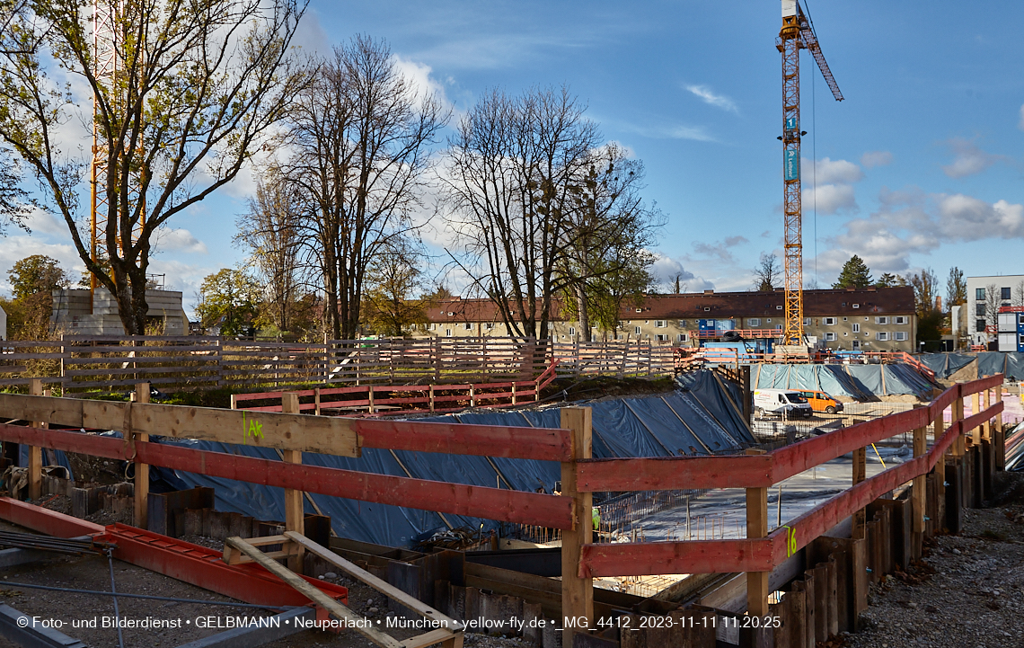 11.11.2023 - Baustelle Maikäfersiedlung in Berg am Laim und Neuperlach
