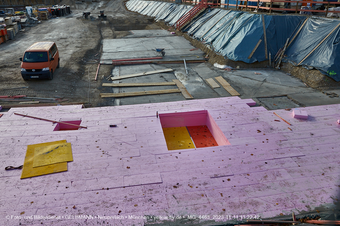 11.11.2023 - Baustelle Maikäfersiedlung in Berg am Laim und Neuperlach
