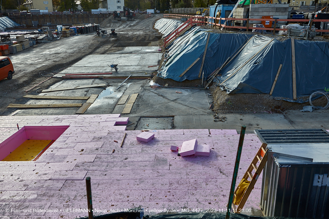 11.11.2023 - Baustelle Maikäfersiedlung in Berg am Laim und Neuperlach