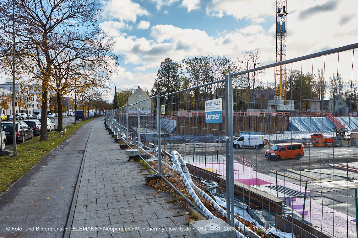 11.11.2023 - Baustelle Maikäfersiedlung in Berg am Laim und Neuperlach