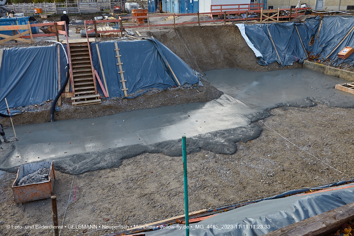 11.11.2023 - Baustelle Maikäfersiedlung in Berg am Laim und Neuperlach