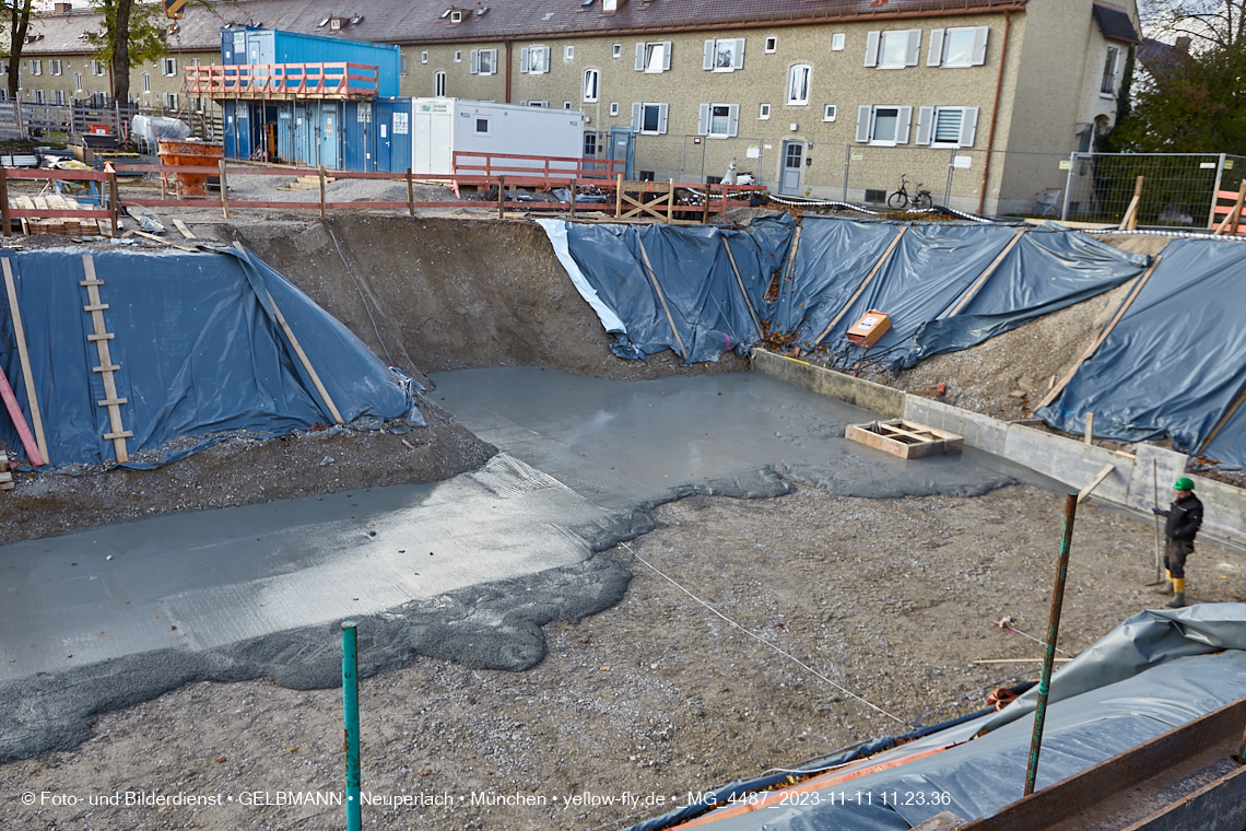 11.11.2023 - Baustelle Maikäfersiedlung in Berg am Laim und Neuperlach
