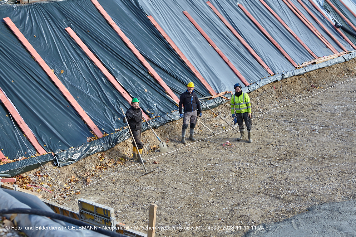11.11.2023 - Baustelle Maikäfersiedlung in Berg am Laim und Neuperlach