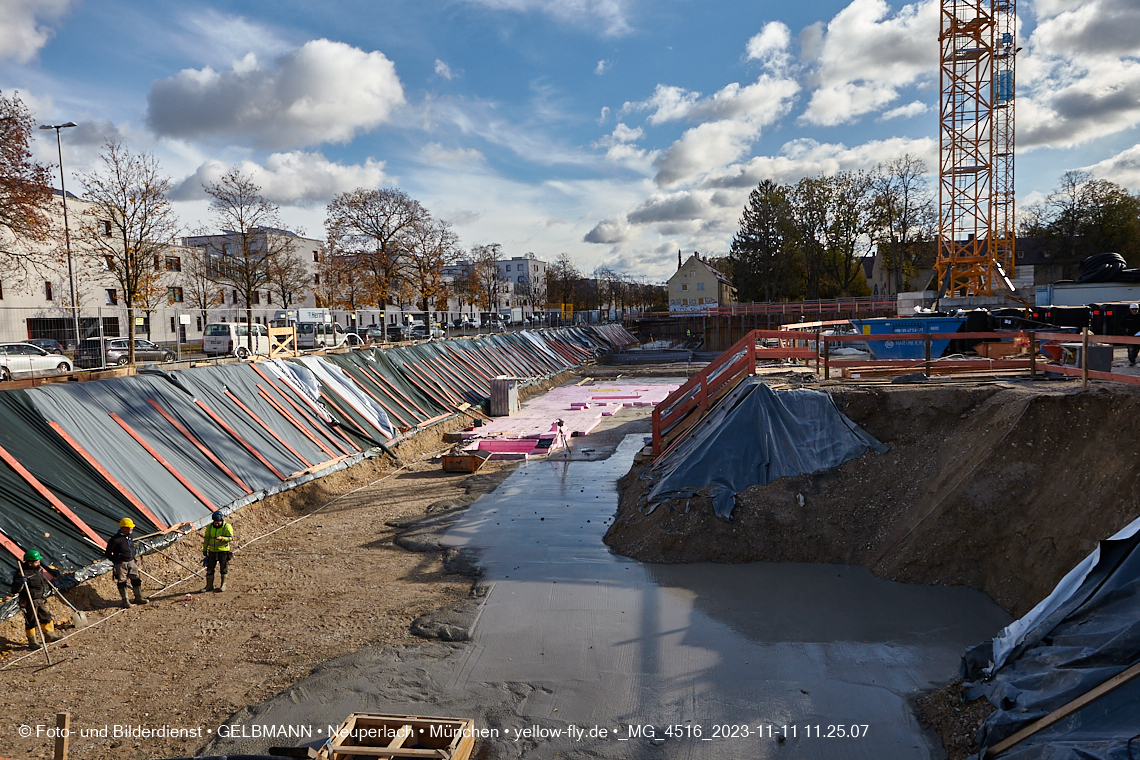 11.11.2023 - Baustelle Maikäfersiedlung in Berg am Laim und Neuperlach