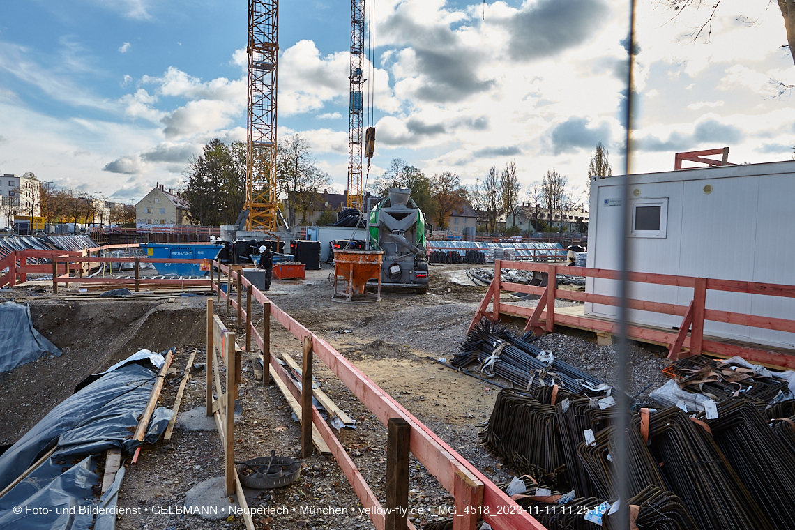 11.11.2023 - Baustelle Maikäfersiedlung in Berg am Laim und Neuperlach
