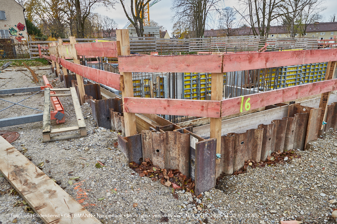 23.11.2023 - Baustelle Maikäfersiedlung in Berg am Laim und Neuperlach