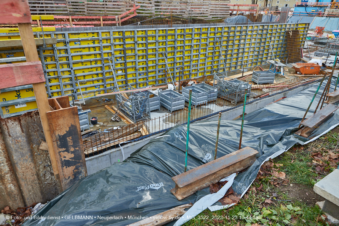 23.11.2023 - Baustelle Maikäfersiedlung in Berg am Laim und Neuperlach