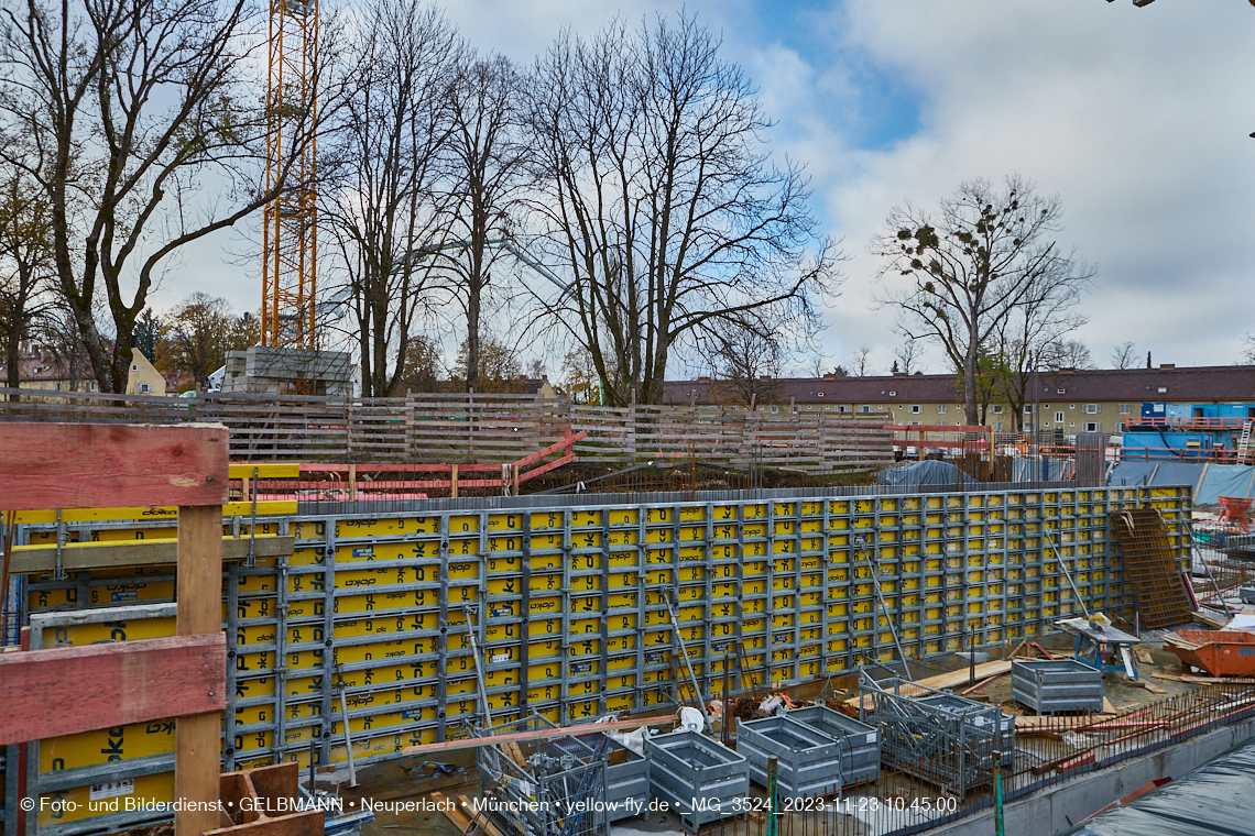 23.11.2023 - Baustelle Maikäfersiedlung in Berg am Laim und Neuperlach