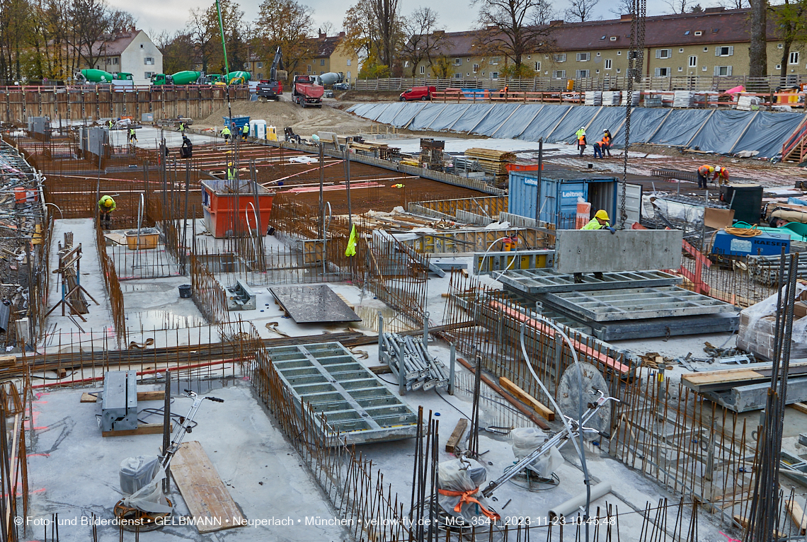 23.11.2023 - Baustelle Maikäfersiedlung in Berg am Laim und Neuperlach