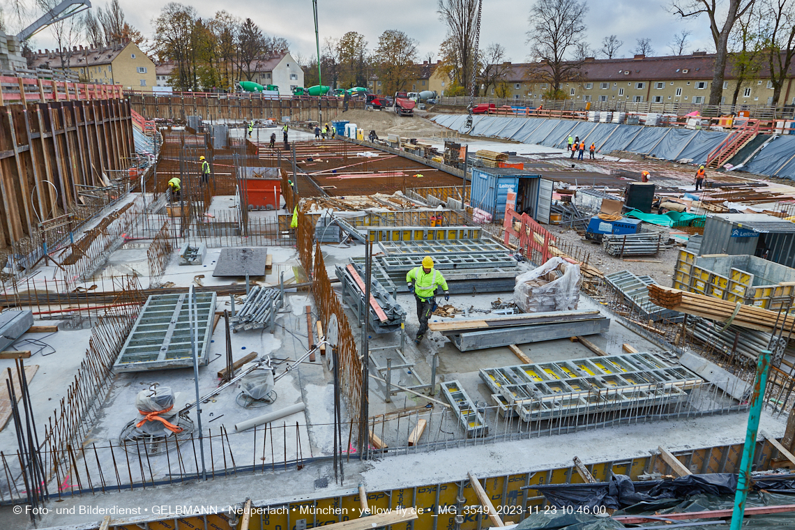 23.11.2023 - Baustelle Maikäfersiedlung in Berg am Laim und Neuperlach