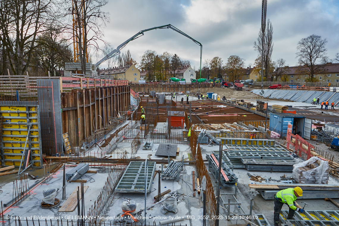23.11.2023 - Baustelle Maikäfersiedlung in Berg am Laim und Neuperlach