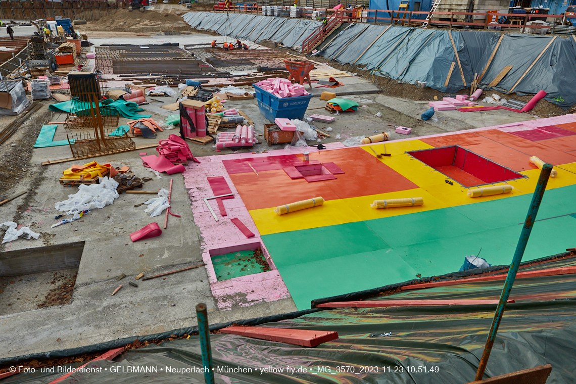 23.11.2023 - Baustelle Maikäfersiedlung in Berg am Laim und Neuperlach