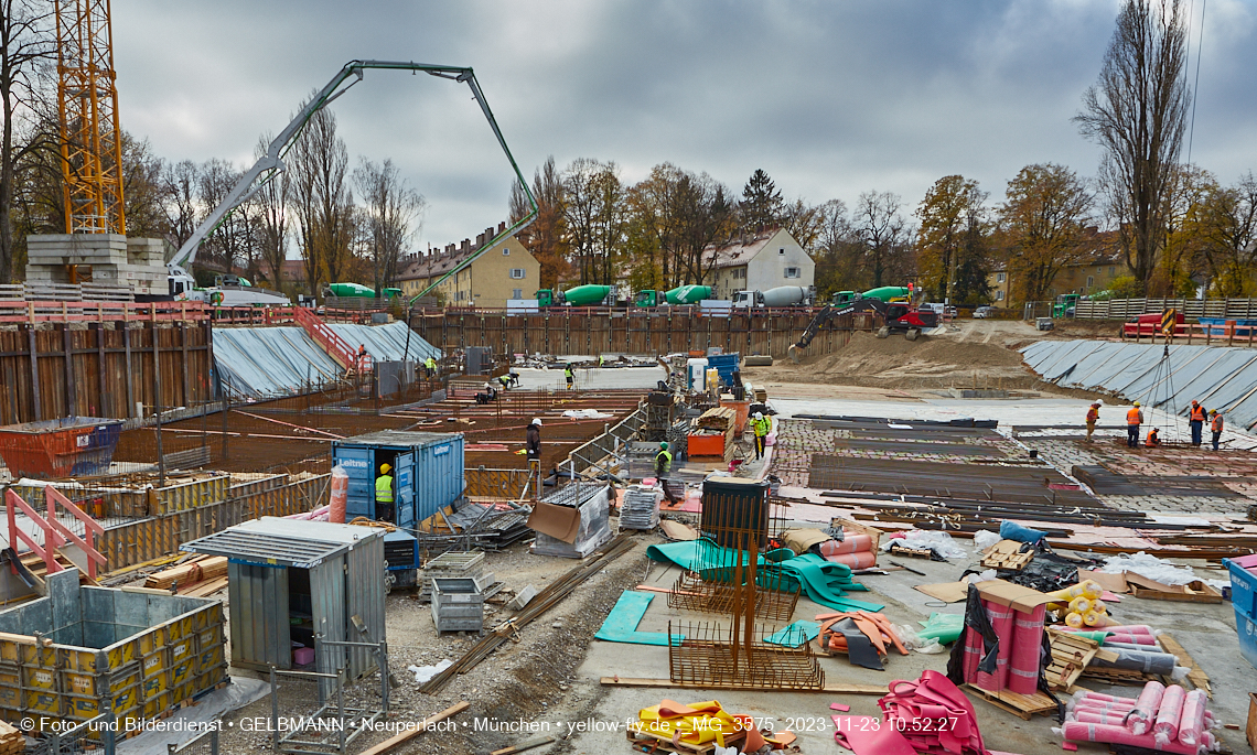 23.11.2023 - Baustelle Maikäfersiedlung in Berg am Laim und Neuperlach