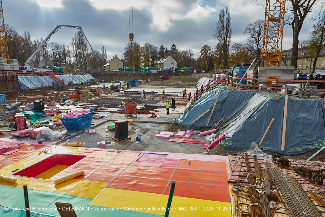 23.11.2023 - Baustelle Maikäfersiedlung in Berg am Laim und Neuperlach