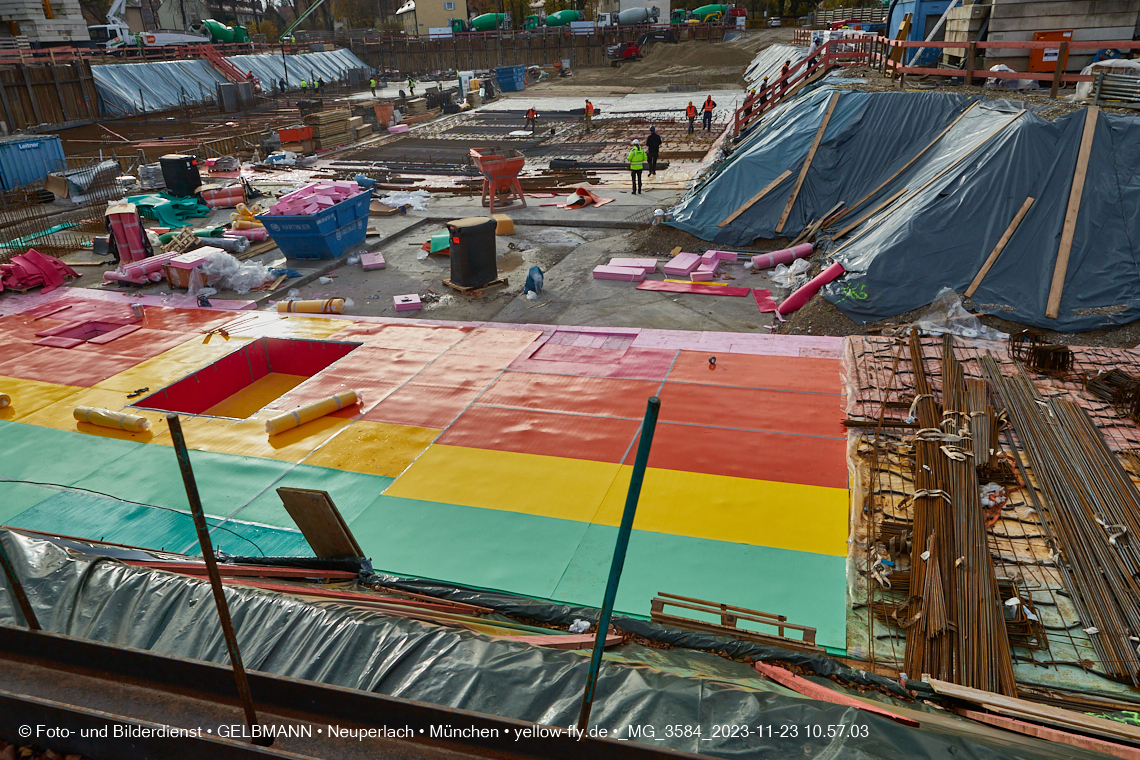 23.11.2023 - Baustelle Maikäfersiedlung in Berg am Laim und Neuperlach