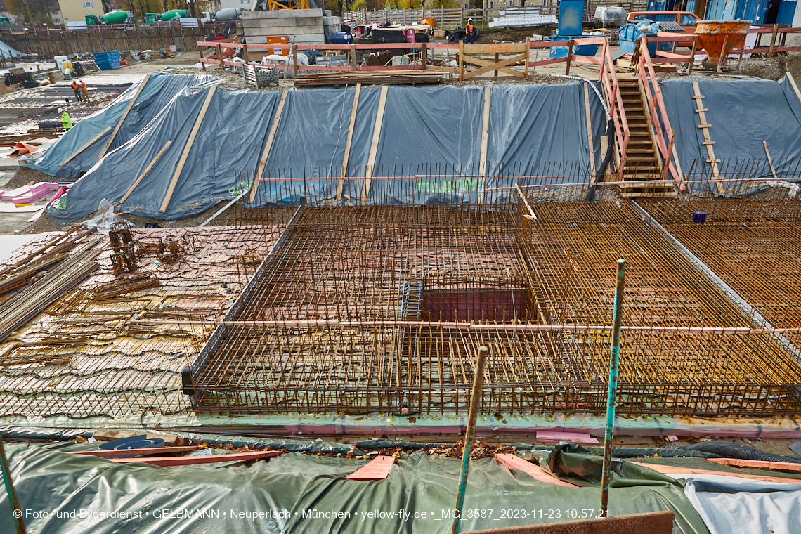 23.11.2023 - Baustelle Maikäfersiedlung in Berg am Laim und Neuperlach