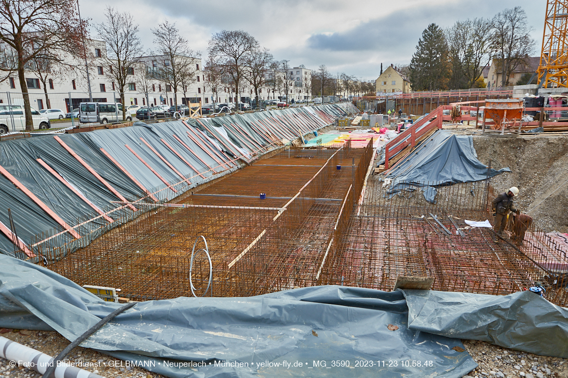 23.11.2023 - Baustelle Maikäfersiedlung in Berg am Laim und Neuperlach