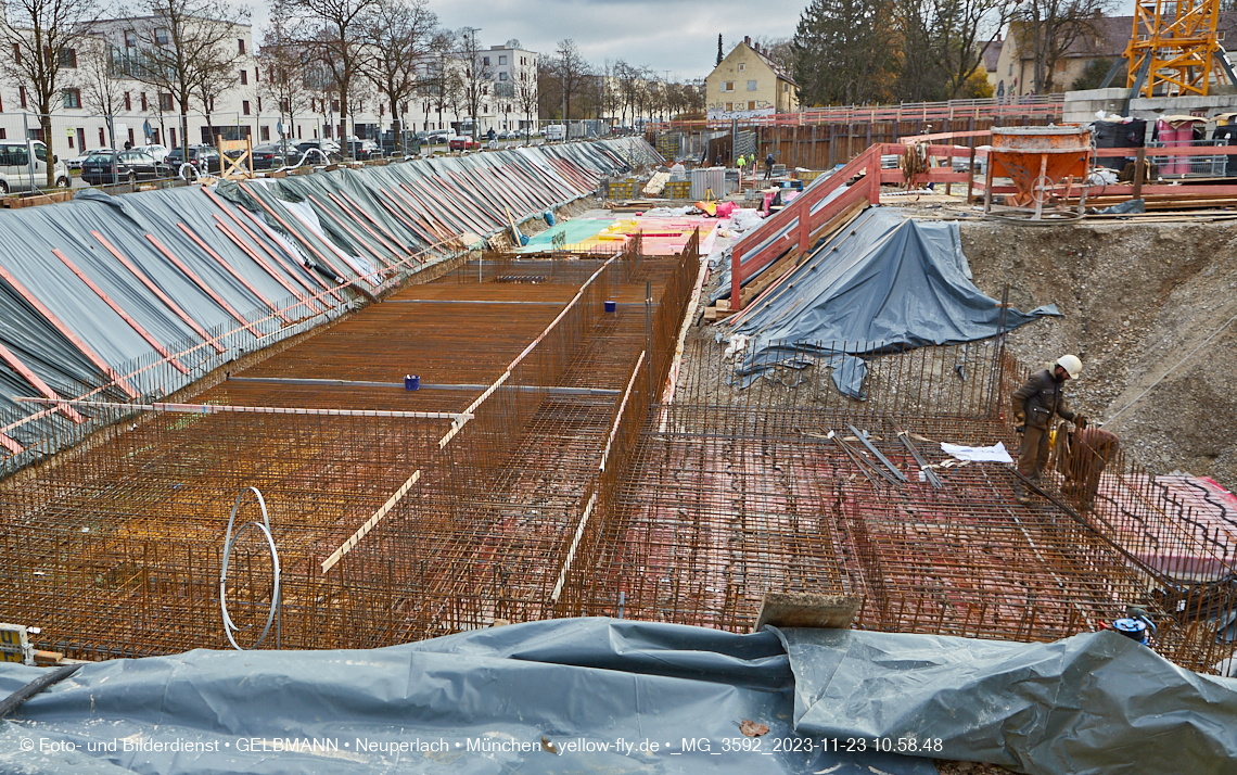 23.11.2023 - Baustelle Maikäfersiedlung in Berg am Laim und Neuperlach