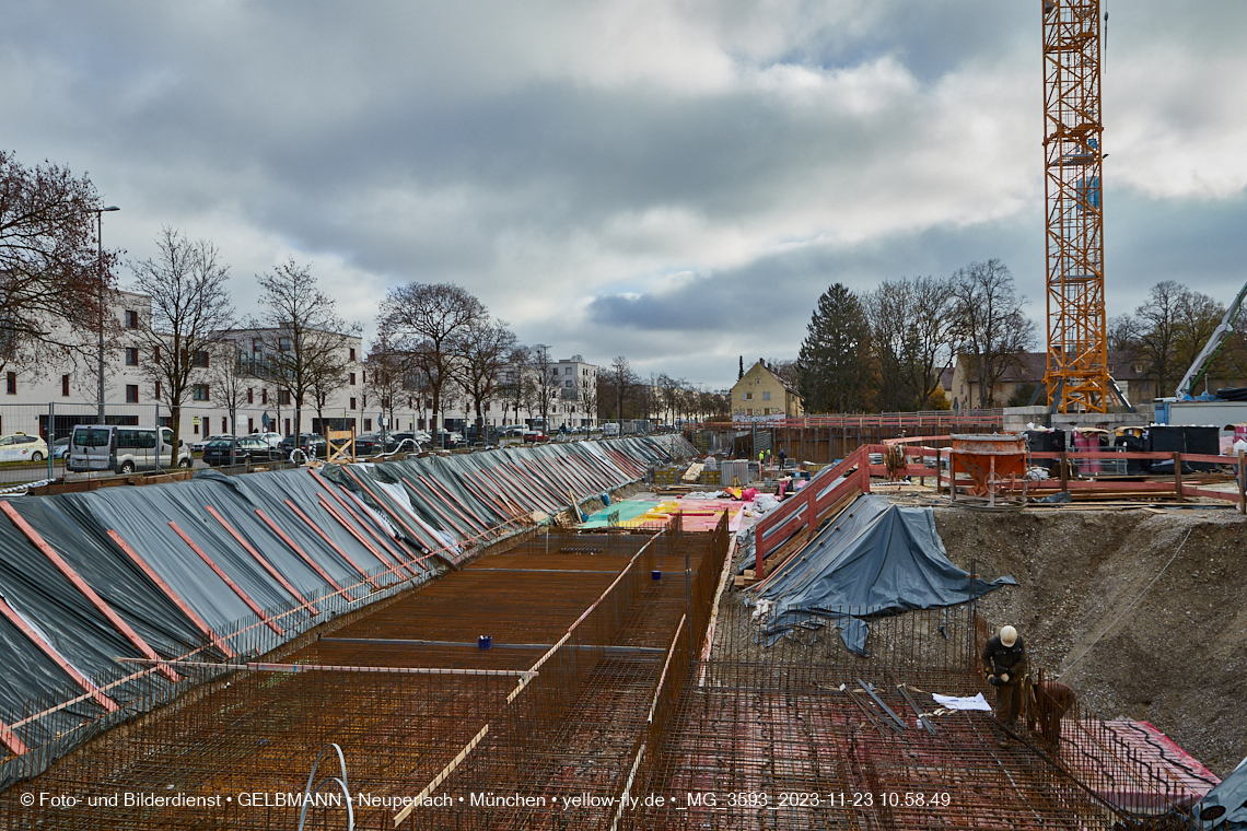 23.11.2023 - Baustelle Maikäfersiedlung in Berg am Laim und Neuperlach
