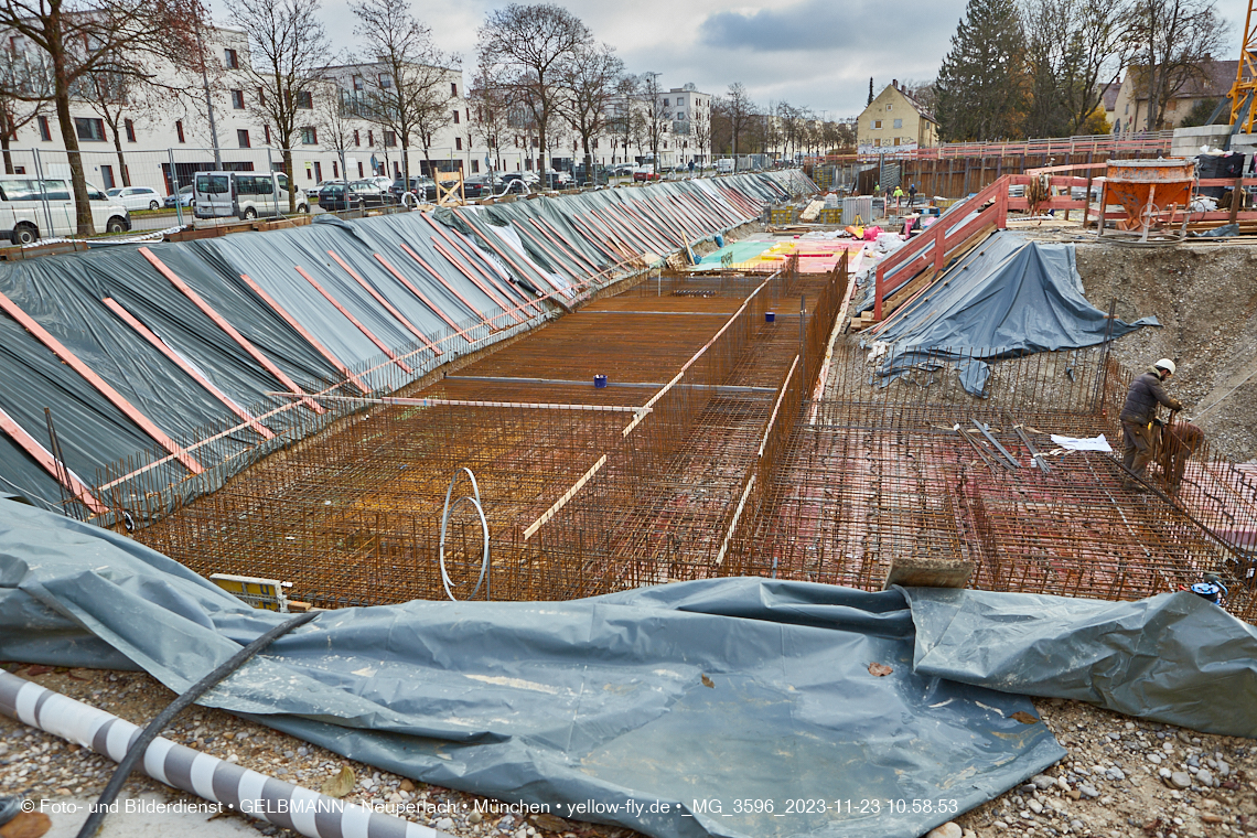 23.11.2023 - Baustelle Maikäfersiedlung in Berg am Laim und Neuperlach