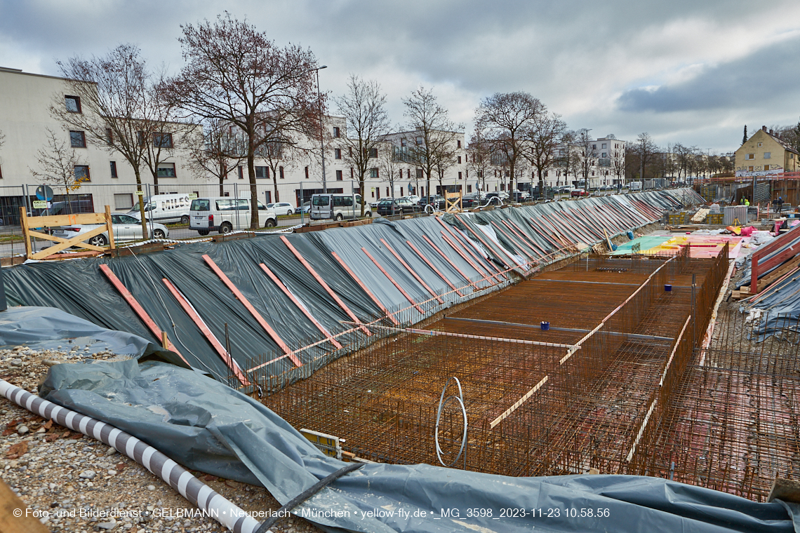 23.11.2023 - Baustelle Maikäfersiedlung in Berg am Laim und Neuperlach