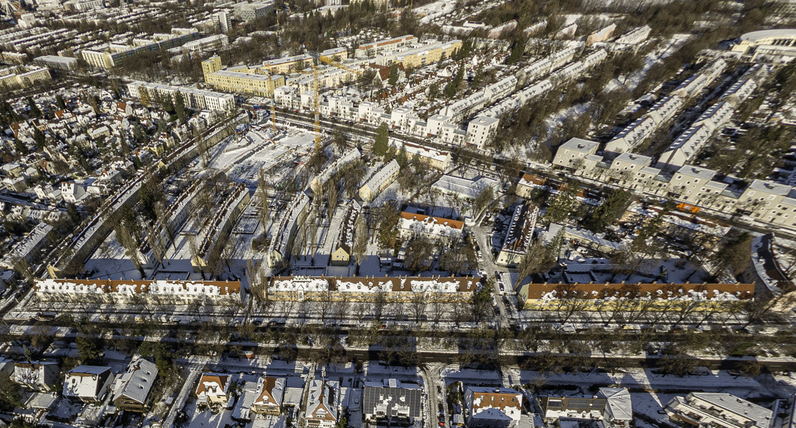 06.12.2021 - Baustelle Maikäfersiedlung in Berg-am-Laim und Neuperlach