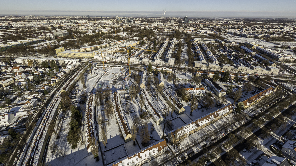 06.12.2021 - Baustelle Maikäfersiedlung in Berg-am-Laim und Neuperlach