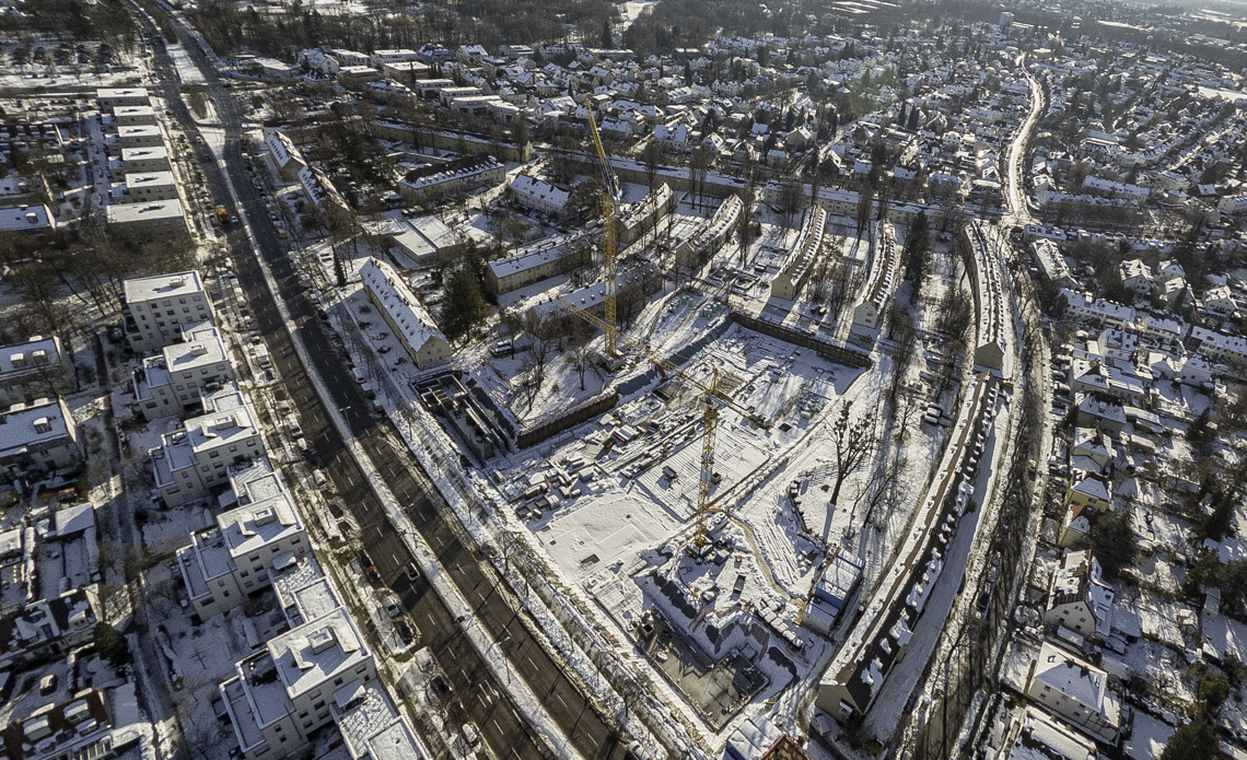 06.12.2021 - Baustelle Maikäfersiedlung in Berg-am-Laim und Neuperlach