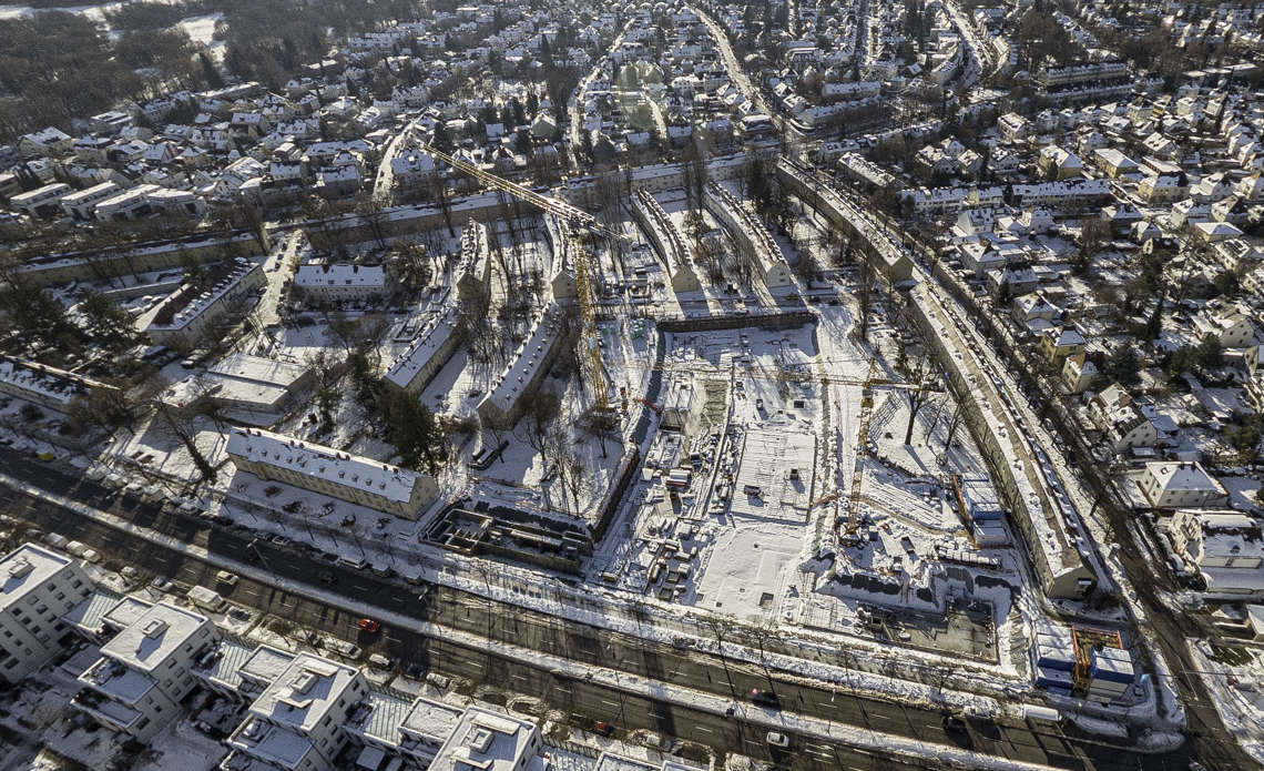 06.12.2021 - Baustelle Maikäfersiedlung in Berg-am-Laim und Neuperlach