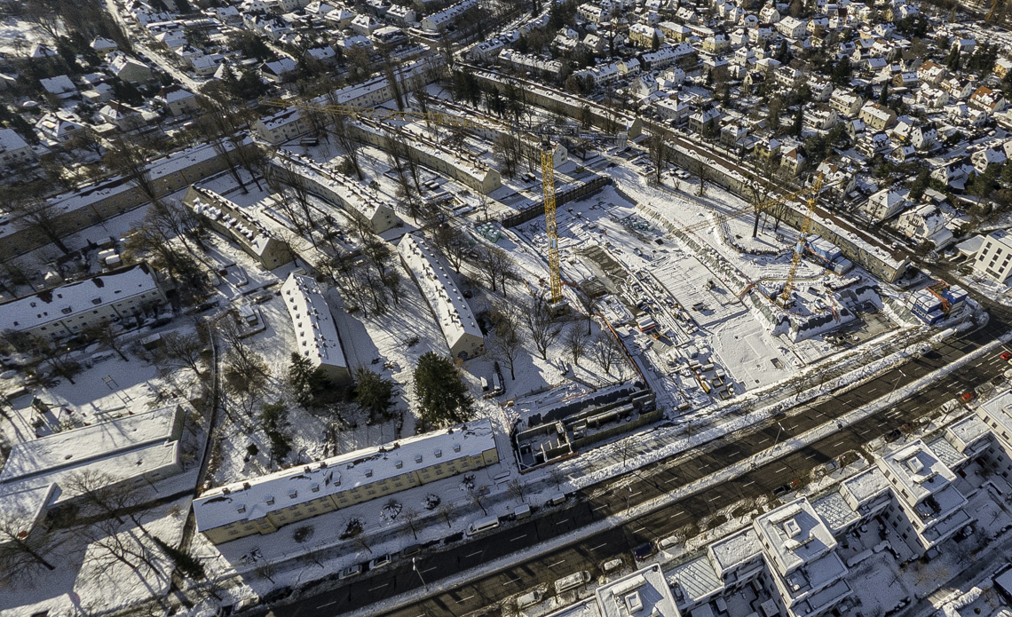 06.12.2021 - Baustelle Maikäfersiedlung in Berg-am-Laim und Neuperlach