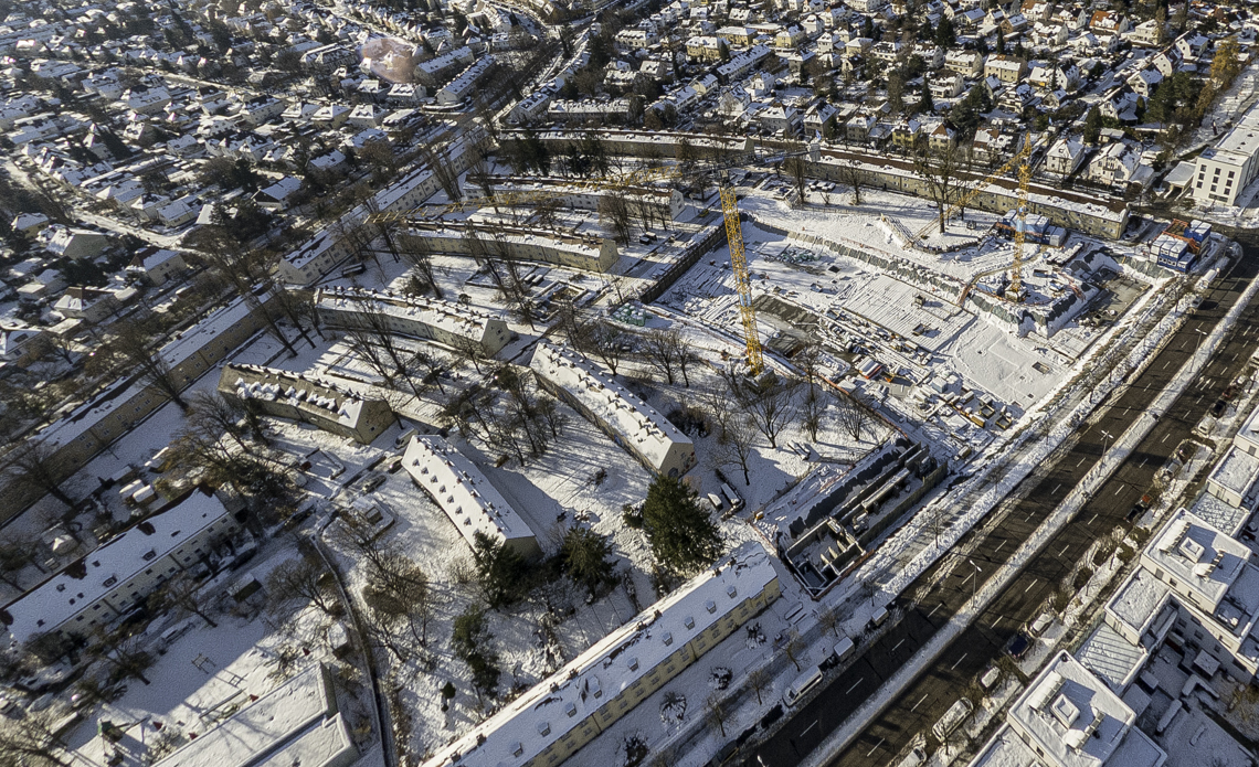 06.12.2021 - Baustelle Maikäfersiedlung in Berg-am-Laim und Neuperlach